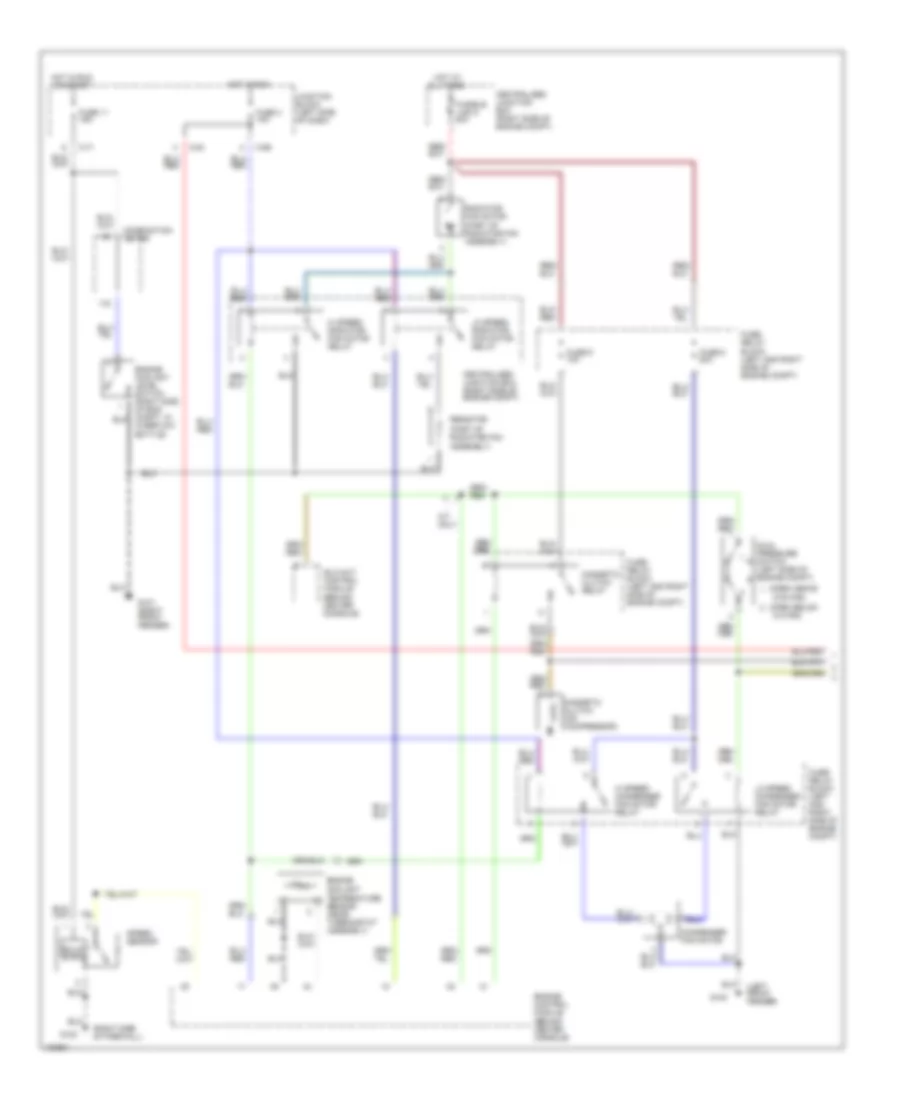3.0L DOHC, Air Conditioning Wiring Diagrams (1 of 2) for Mitsubishi 3000GT 1998
