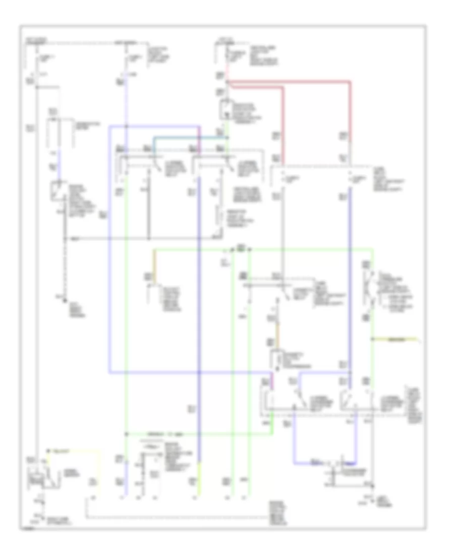 3.0L SOHC, Air Conditioning Wiring Diagrams (1 of 2) for Mitsubishi 3000GT 1998