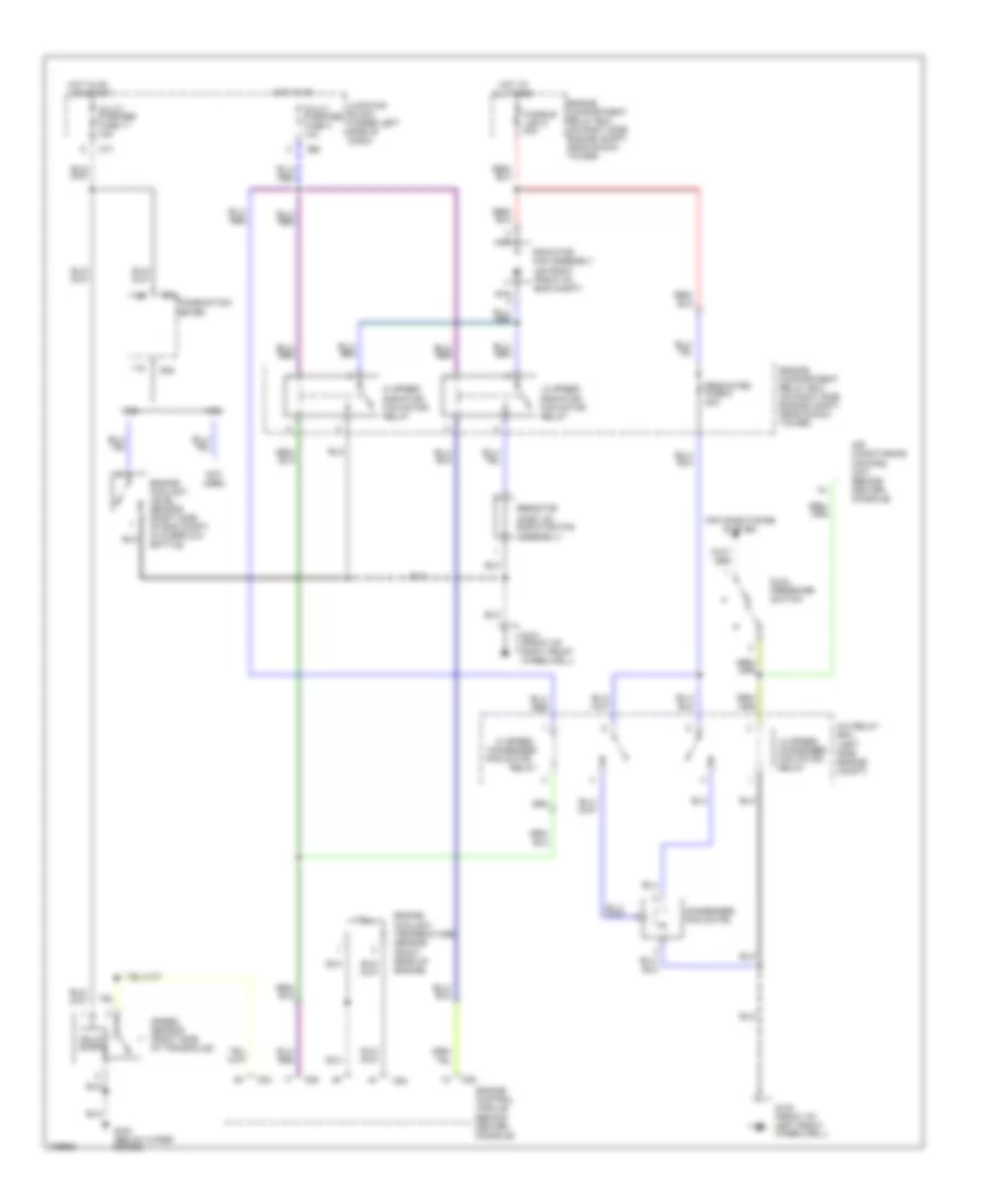 Cooling Fan Wiring Diagram for Mitsubishi 3000GT 1998