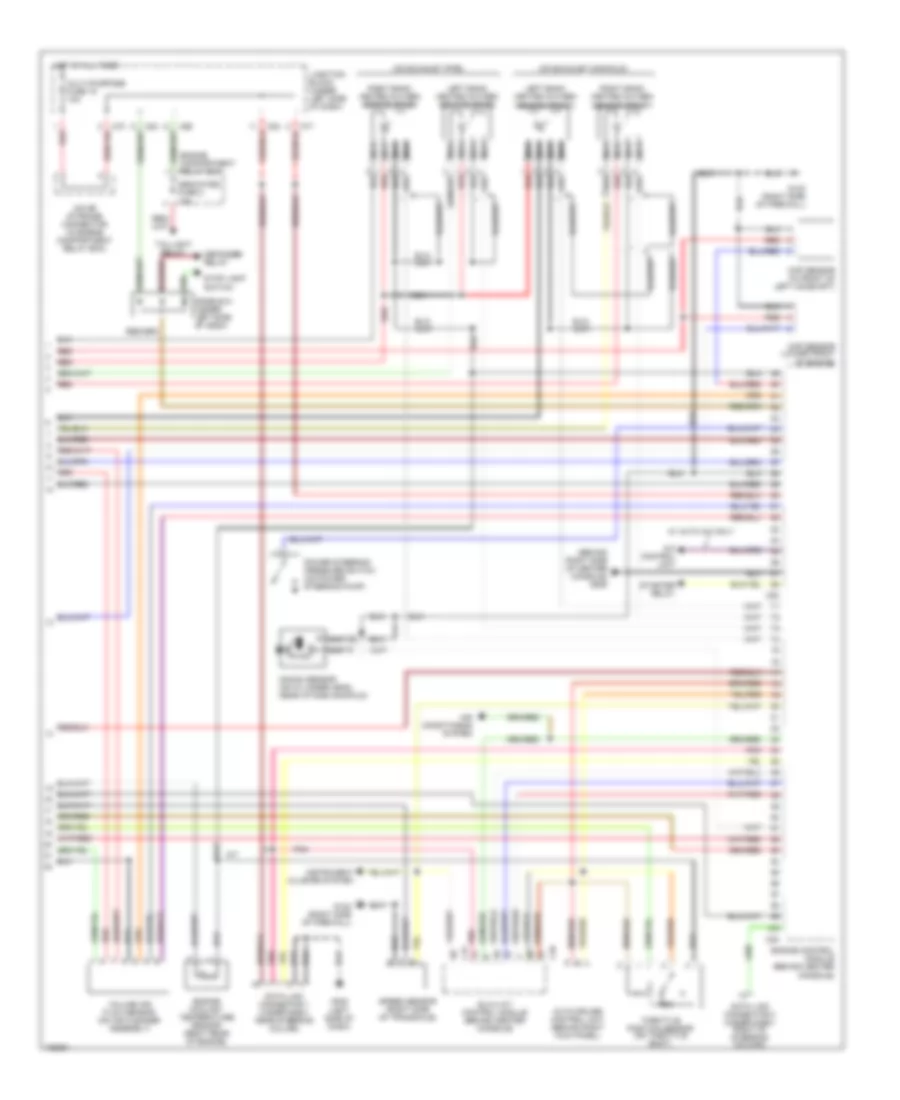 3.0L DOHC Turbo, Engine Performance Wiring Diagrams (3 of 3) for Mitsubishi 3000GT 1998
