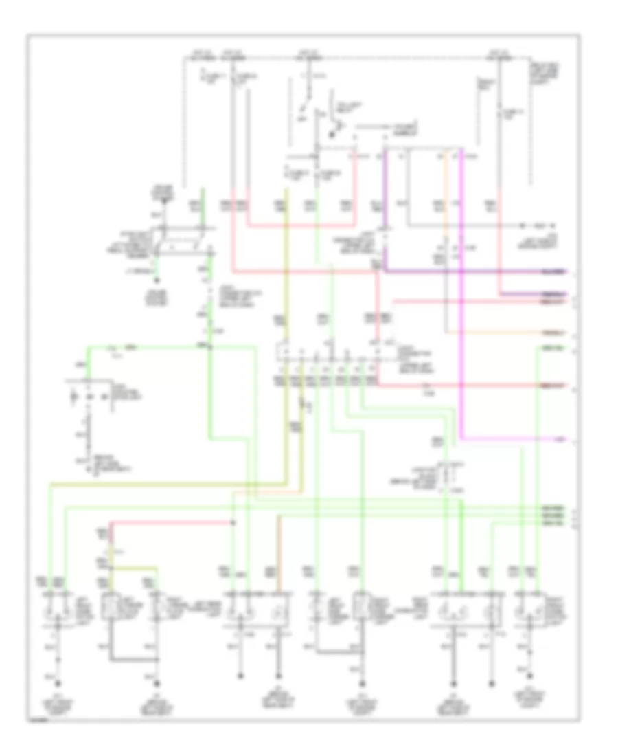 Exterior Lamps Wiring Diagram (1 of 2) for Mitsubishi Galant SE 2010