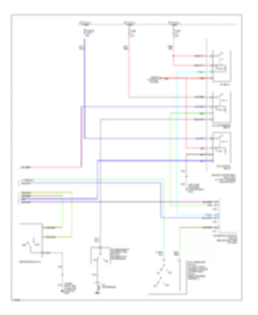 2.4L, Manual AC Wiring Diagram (2 of 2) for Mitsubishi Galant DE 2001
