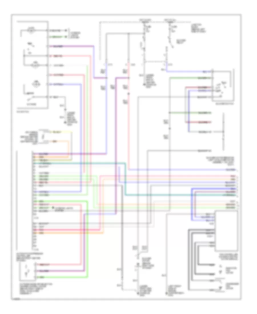 3.0L, Manual AC Wiring Diagram (1 of 2) for Mitsubishi Galant DE 2001