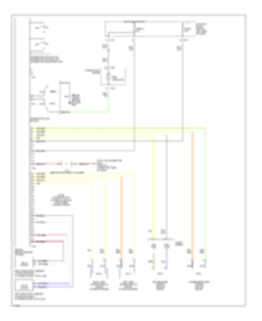 Supplemental Restraint Wiring Diagram for Mitsubishi Galant DE 2001