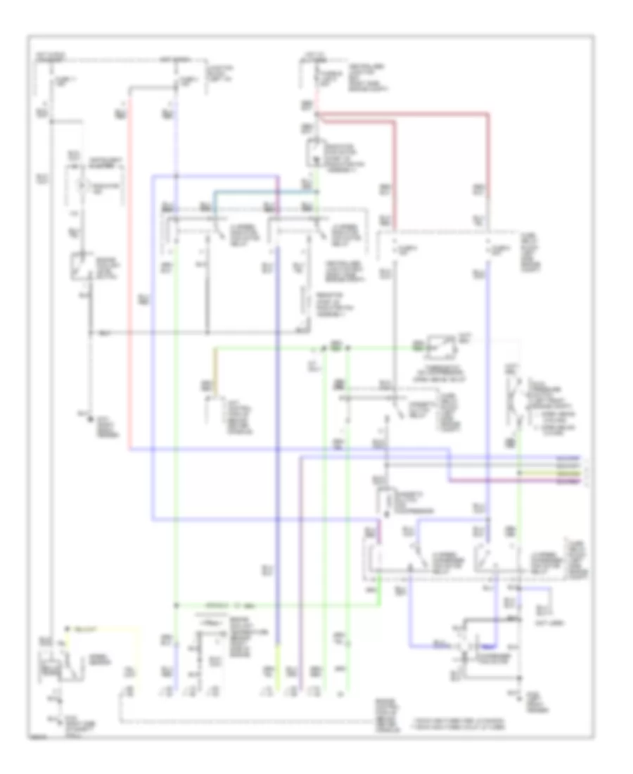 A C Wiring Diagram Automatic 1 of 2 for Mitsubishi 3000GT 1994 3000