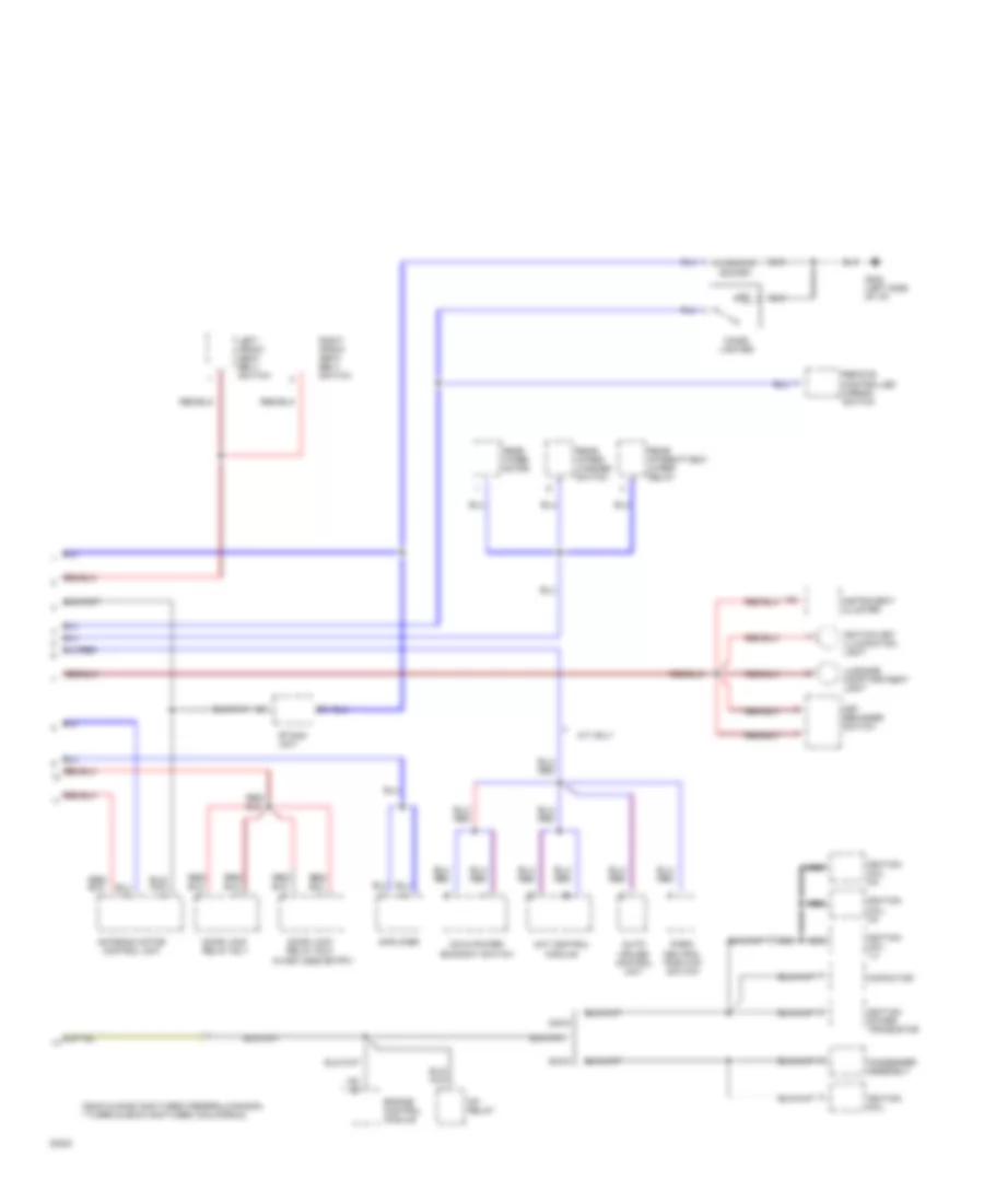 Power Distribution Wiring Diagram (3 of 3) for Mitsubishi 3000GT 1994