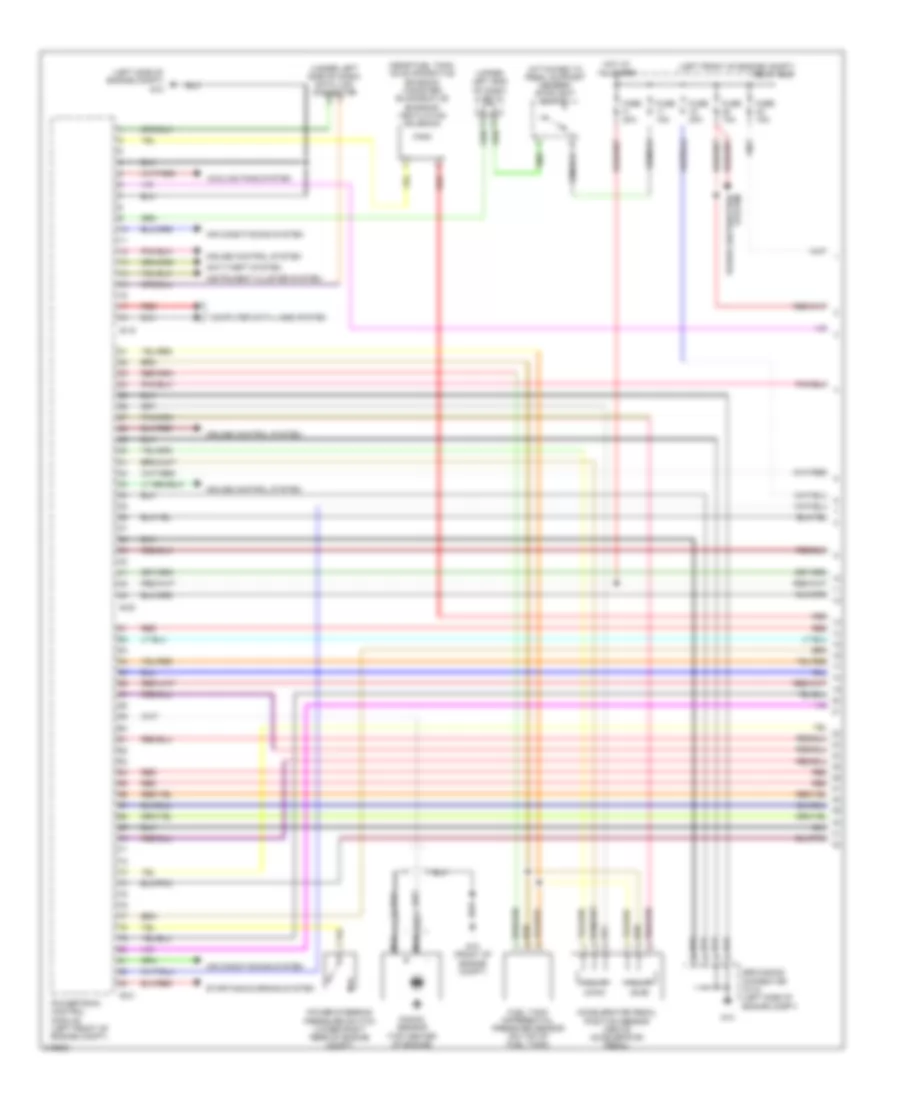 3.8L, Engine Performance Wiring Diagram (1 of 5) for Mitsubishi Galant DE 2006