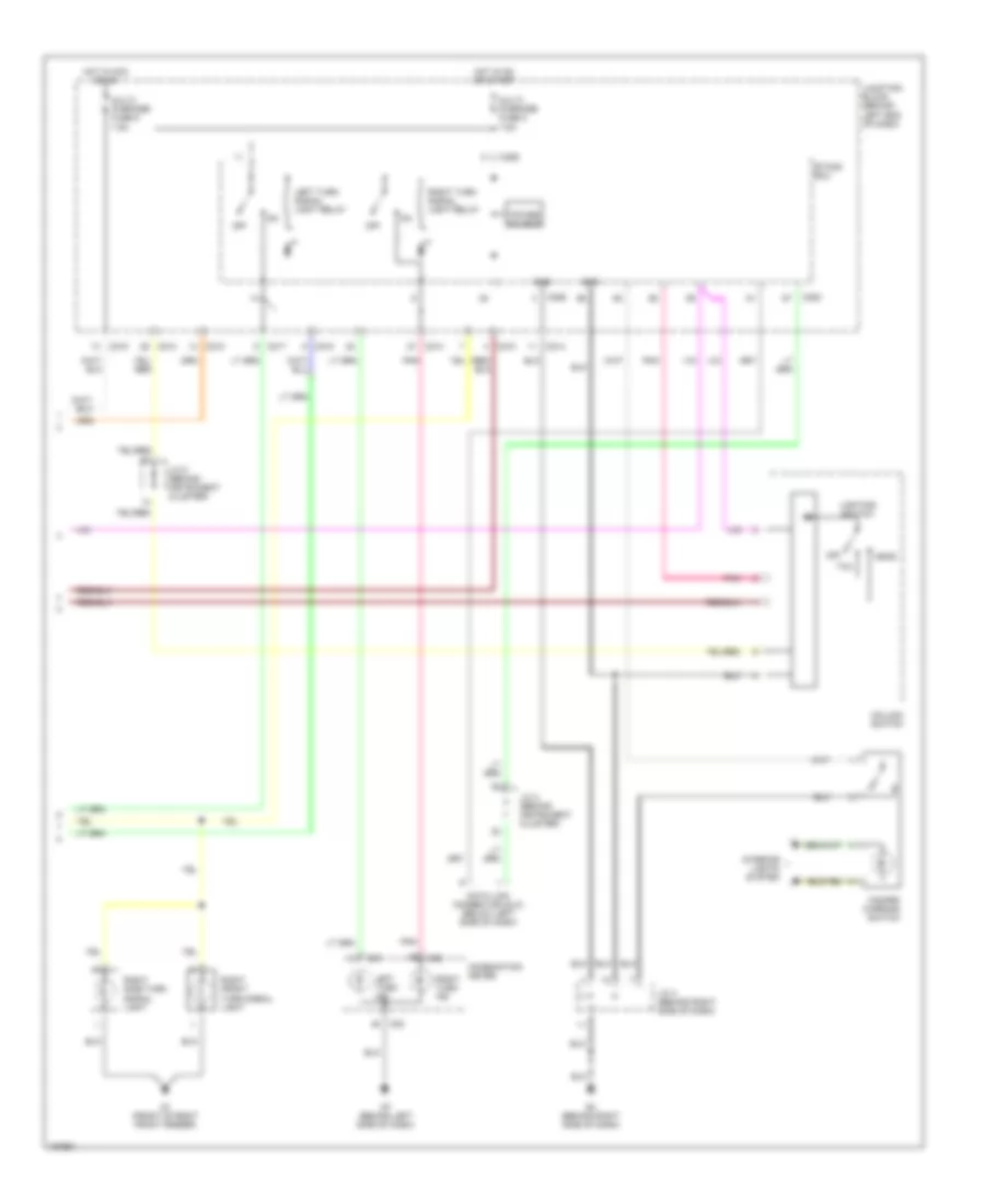 Exterior Lamps Wiring Diagram 2 of 2 for Mitsubishi Lancer O Z Rally 2002