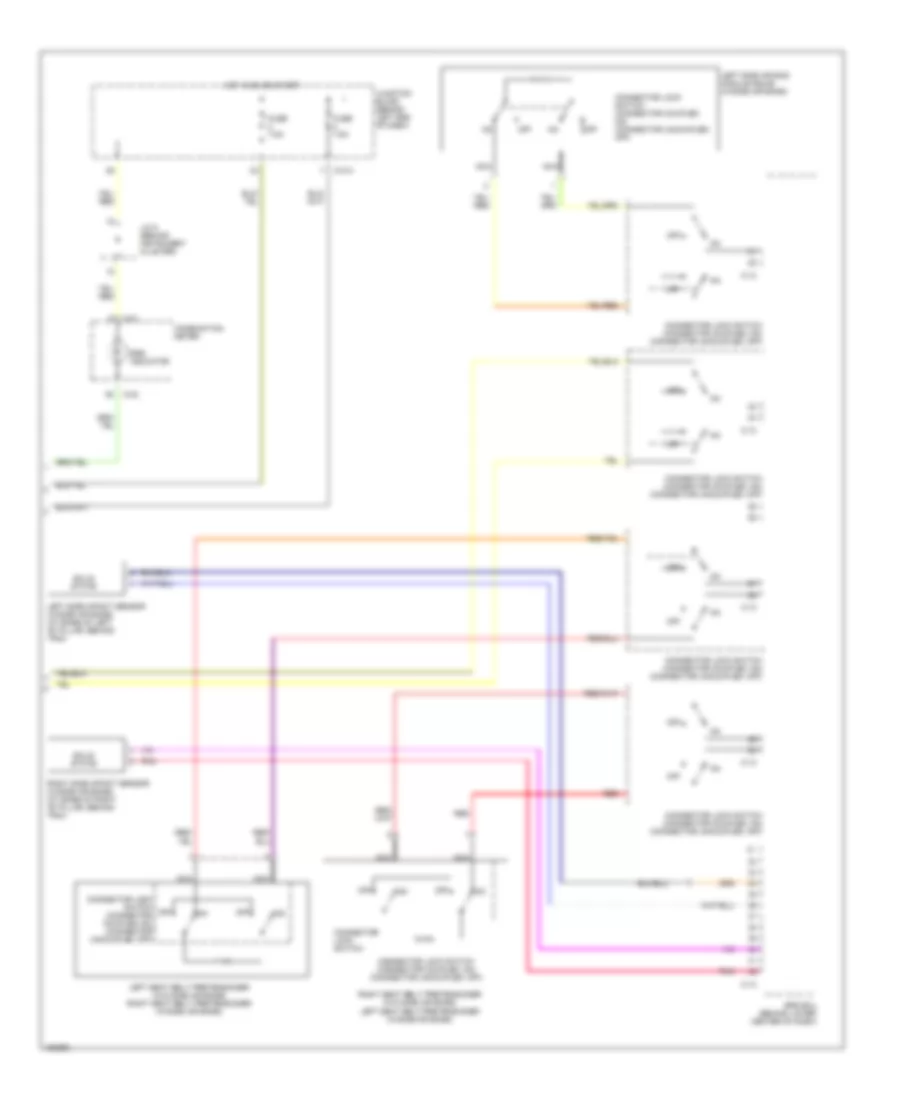 Supplemental Restraint Wiring Diagram 2 of 2 for Mitsubishi Lancer O Z Rally 2002