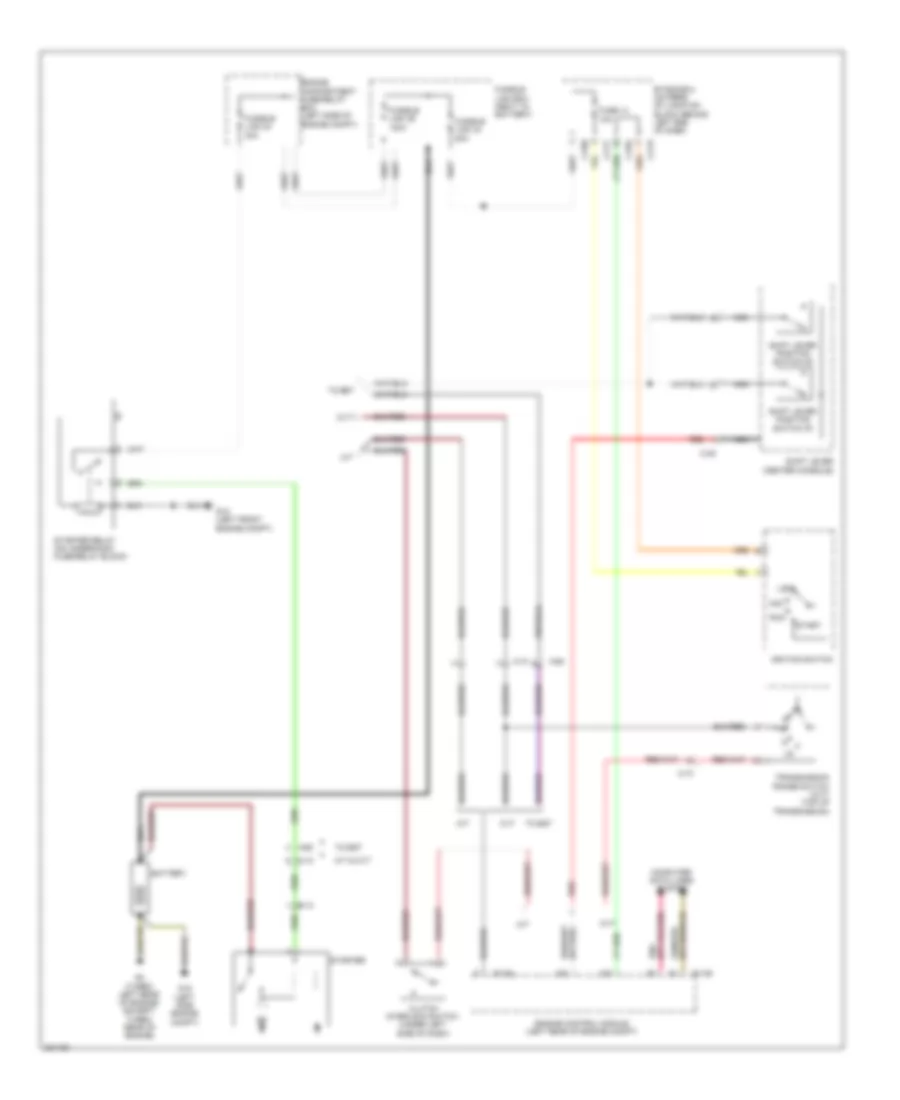 Starting Wiring Diagram, Except Evolution for Mitsubishi Lancer DE 2010