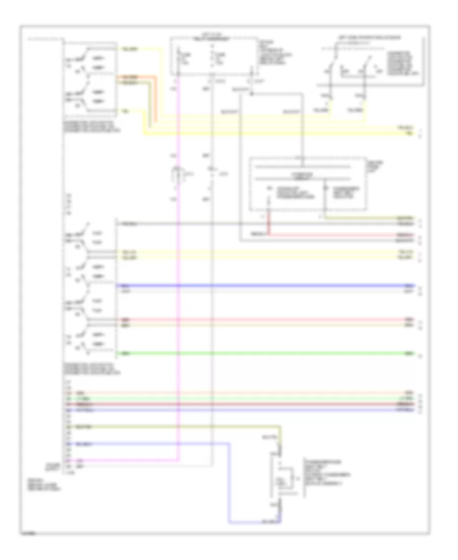 Supplemental Restraints Wiring Diagram Evolution 1 of 4 for Mitsubishi Lancer DE 2010