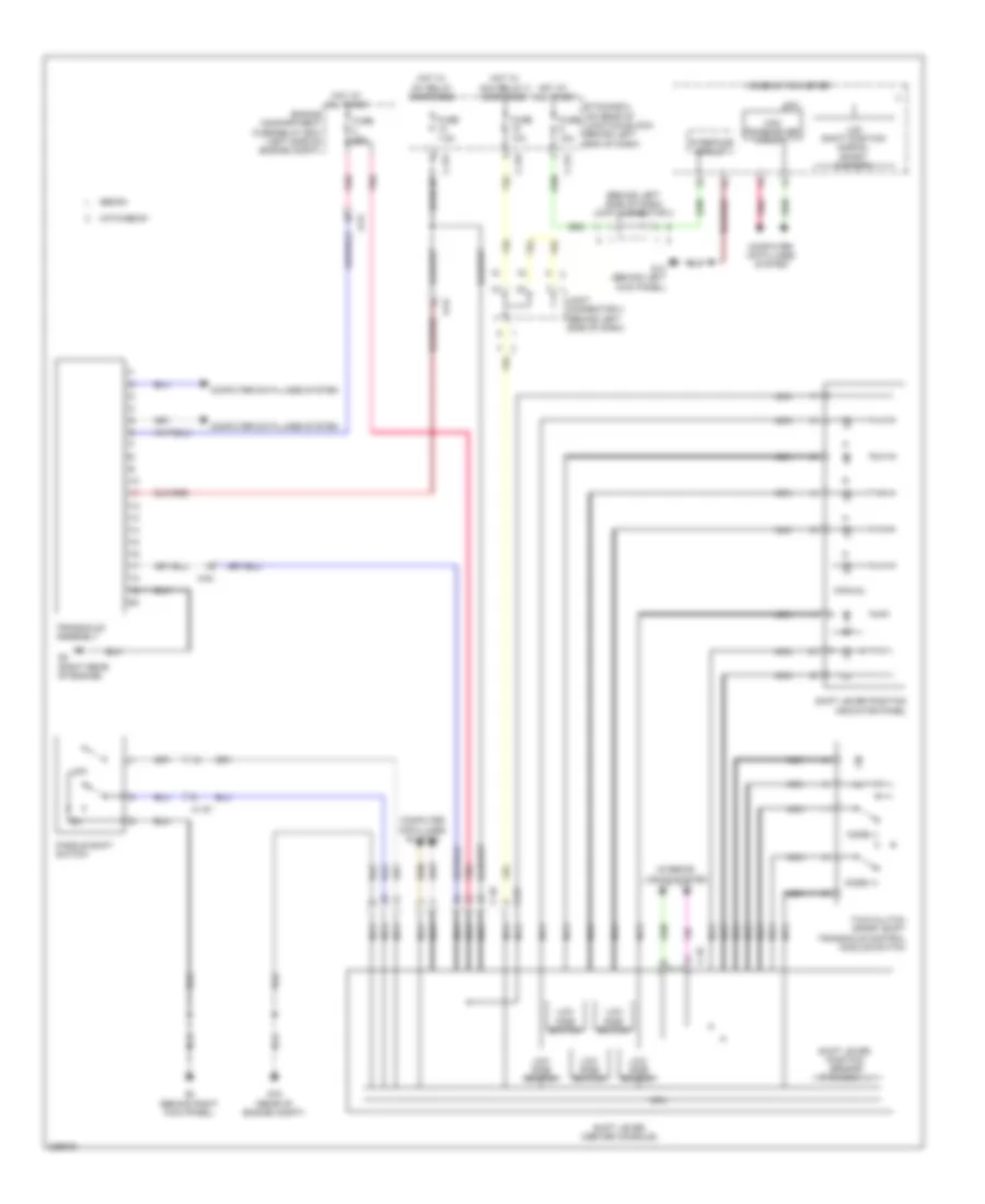 Transmission Wiring Diagram, Except Evolution, TC-SST for Mitsubishi Lancer DE 2010