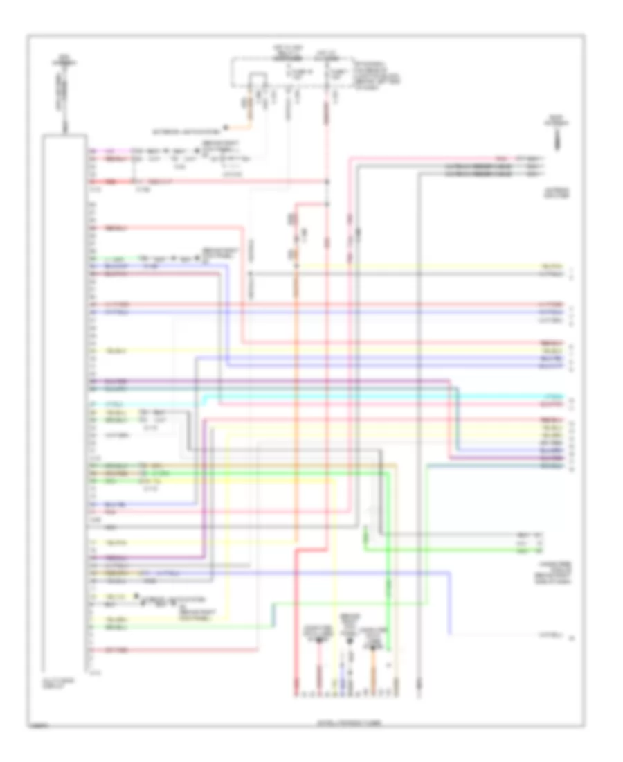 Navigation Wiring Diagram, Evolution (1 of 3) for Mitsubishi Lancer DE 2010
