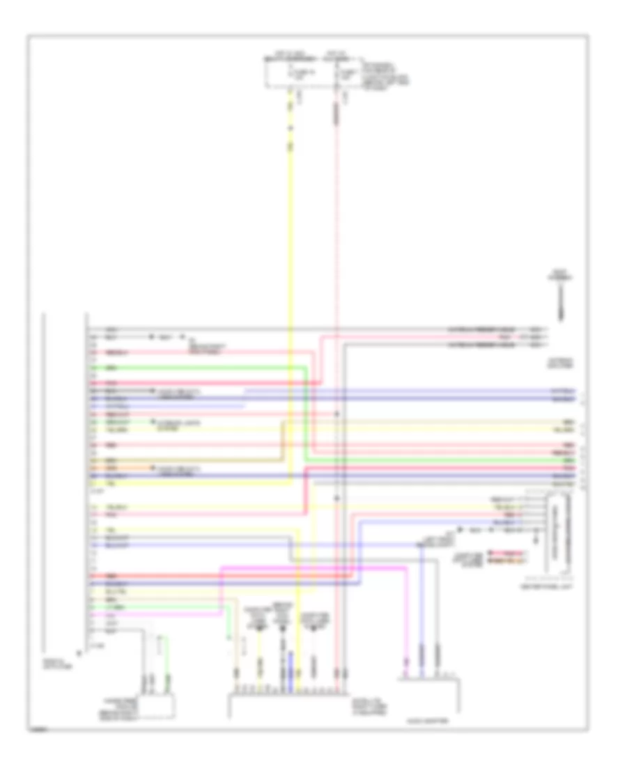 Radio Wiring Diagram, Evolution without Multi-Communication System with Amplifier (1 of 2) for Mitsubishi Lancer DE 2010