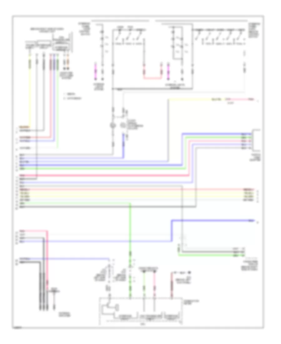 Radio Wiring Diagram Except Evolution with Multi Communication System with Amplifier 2 of 3 for Mitsubishi Lancer DE 2010
