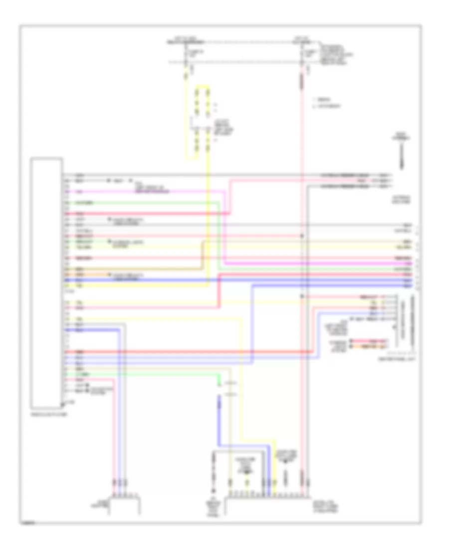 Radio Wiring Diagram, Except Evolution without Multi-Communication System with Amplifier (1 of 2) for Mitsubishi Lancer DE 2010