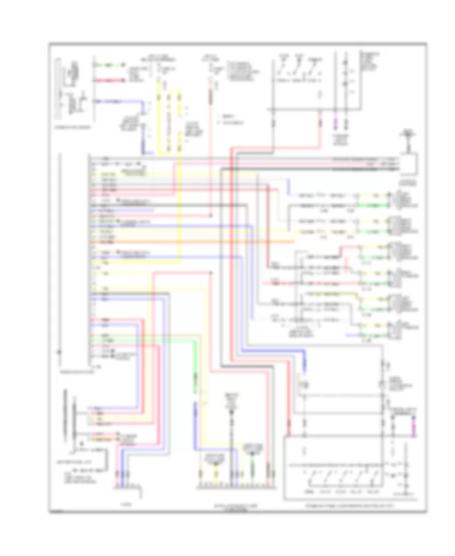 Radio Wiring Diagram, Except Evolution without Multi-Communication System without Amplifier for Mitsubishi Lancer DE 2010
