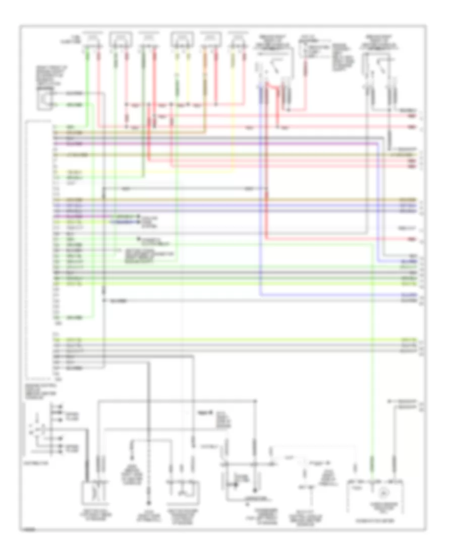 3.0L SOHC, Engine Performance Wiring Diagrams (1 of 3) for Mitsubishi 3000GT SL 1998