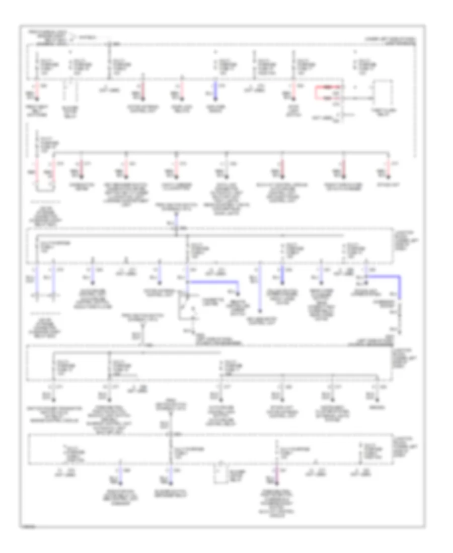 Power Distribution Wiring Diagram (2 of 2) for Mitsubishi 3000GT SL 1998