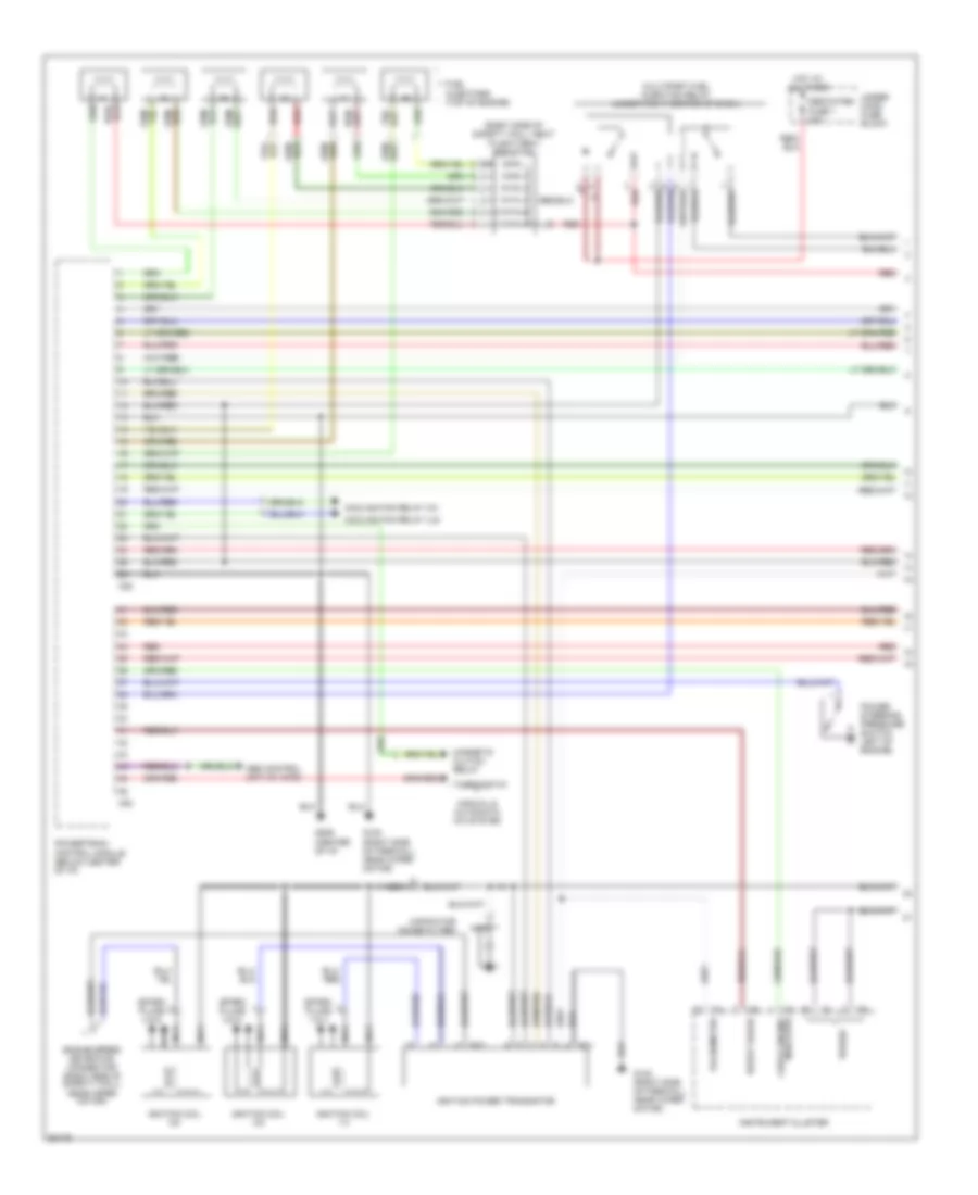 3 0L DOHC Turbo Engine Performance Wiring Diagrams 1 of 3 for Mitsubishi 3000GT SL 1994 3000
