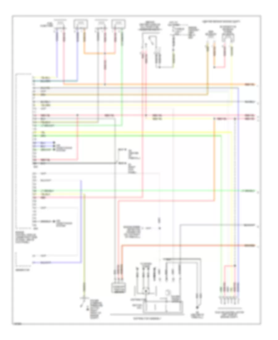 1.5L, Engine Performance Wiring Diagrams, with MT (1 of 3) for Mitsubishi Mirage DE 2002