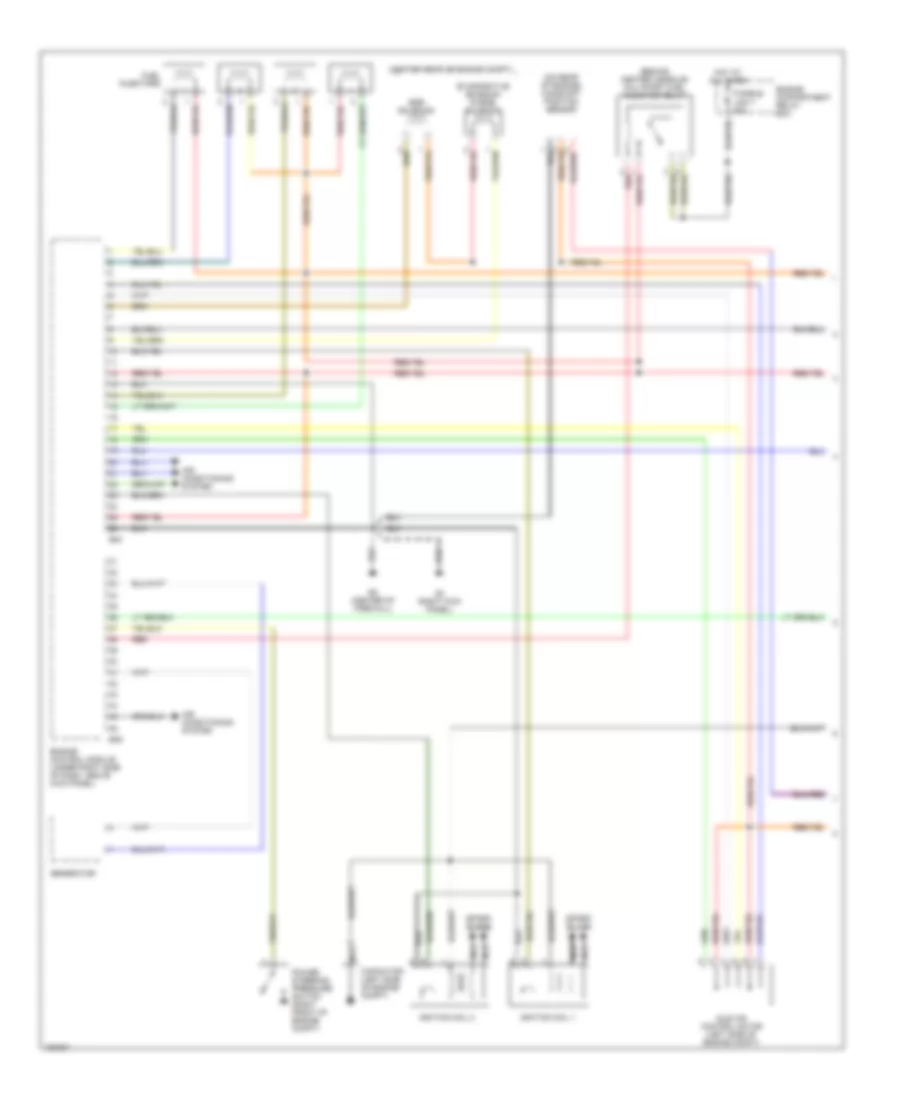 1.8L, Engine Performance Wiring Diagrams, with MT (1 of 3) for Mitsubishi Mirage DE 2002