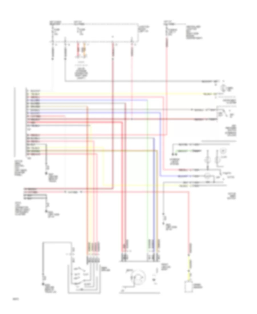 Active Aerodynamic Wiring Diagram for Mitsubishi 3000GT VR-4 1994