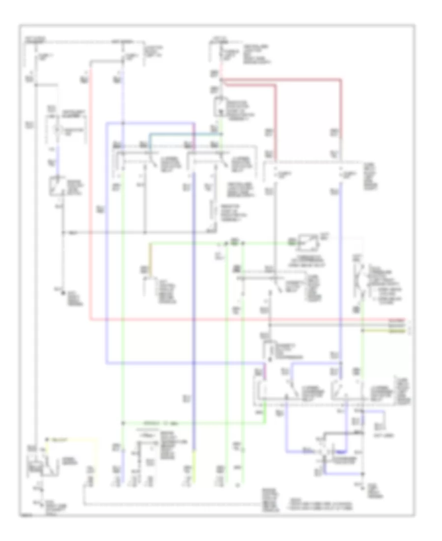 AC Wiring Diagram, Manual (1 of 2) for Mitsubishi 3000GT VR-4 1994