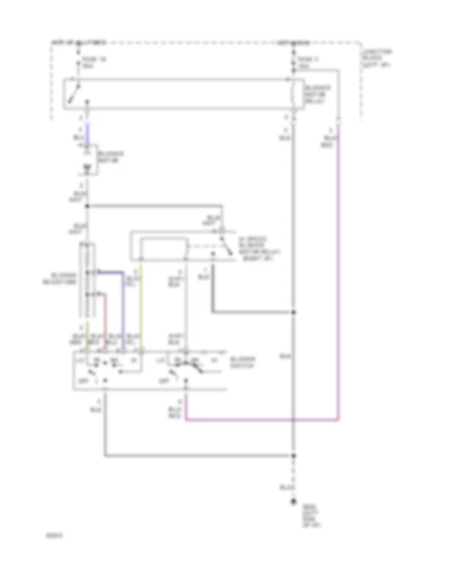 Heater Wiring Diagram for Mitsubishi 3000GT VR-4 1994