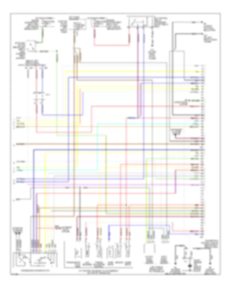 2.4L, Engine Performance Wiring Diagram, without Sportronic (3 of 3) for Mitsubishi Eclipse GS 2005