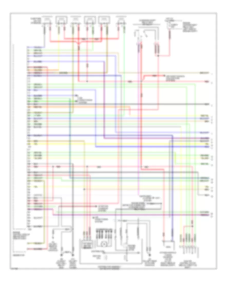 3.0L, Engine Performance Wiring Diagram, with MT (1 of 3) for Mitsubishi Eclipse GS 2005
