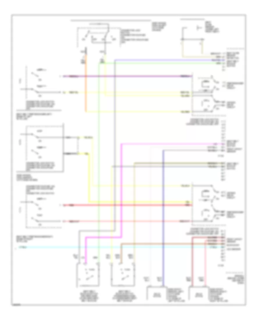 Supplemental Restraints Wiring Diagram (3 of 3) for Mitsubishi Galant GTS 2006