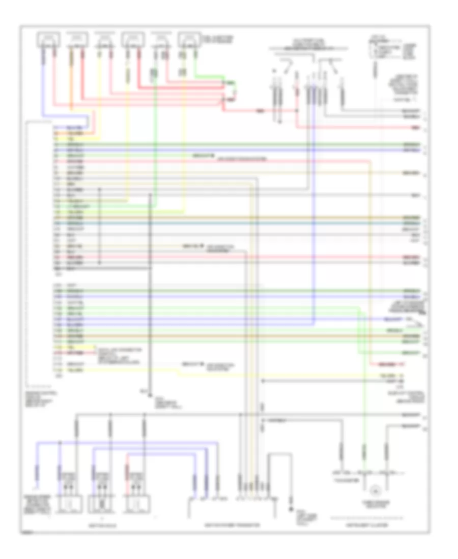 3.0L DOHC, Engine Performance Wiring Diagrams, Federal (1 of 3) for Mitsubishi Diamante 1994