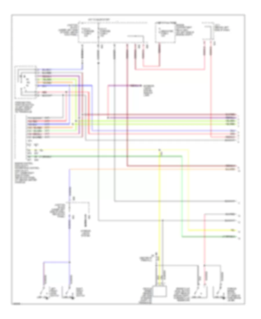 Instrument Cluster Wiring Diagram 1 of 2 for Mitsubishi Mirage LS 2002