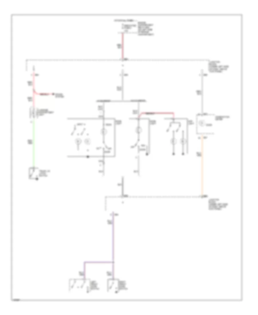 Courtesy Lamps Wiring Diagram for Mitsubishi Mirage LS 2002