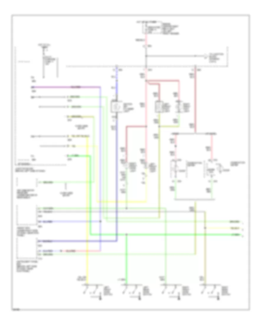 Courtesy Lamps Wiring Diagram 1 of 2 for Mitsubishi Diamante ES 1998