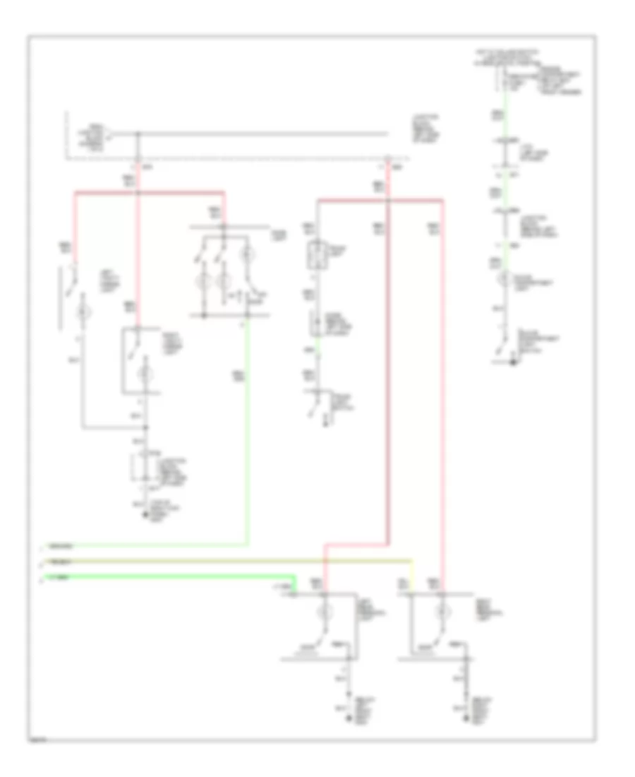 Courtesy Lamps Wiring Diagram (2 of 2) for Mitsubishi Diamante ES 1998