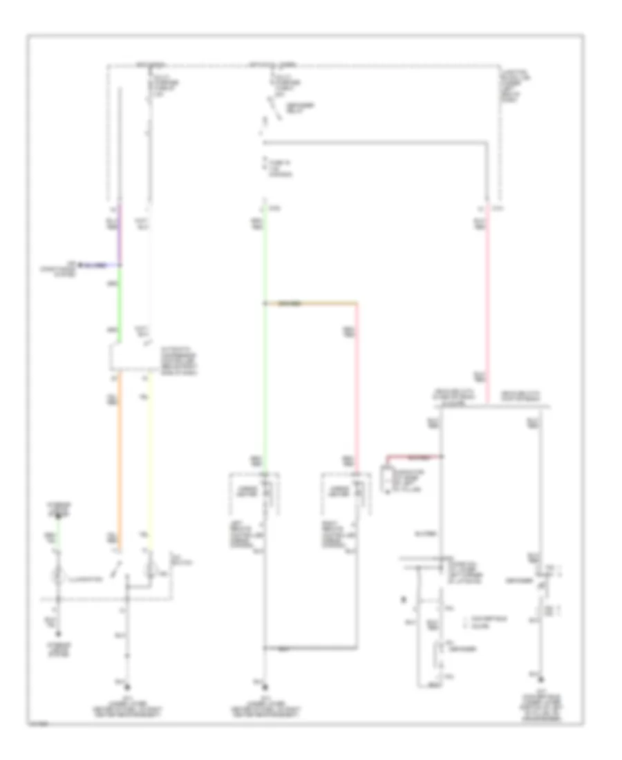 Defoggers Wiring Diagram for Mitsubishi Eclipse GT 2005