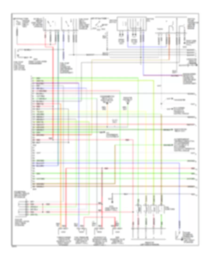 2 0L Turbo Engine Performance Wiring Diagrams 1 of 2 for Mitsubishi Eclipse Spyder GS T 1996