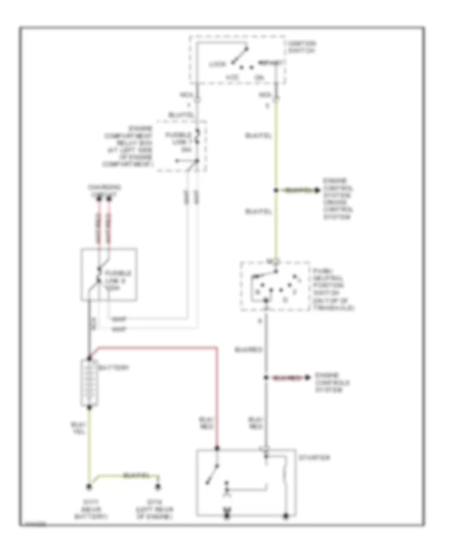 Starting Wiring Diagram for Mitsubishi Galant LS 2001