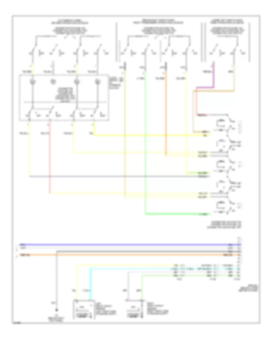 Supplemental Restraints Wiring Diagram, Except Evolution (4 of 4) for Mitsubishi Lancer Evolution MR 2010