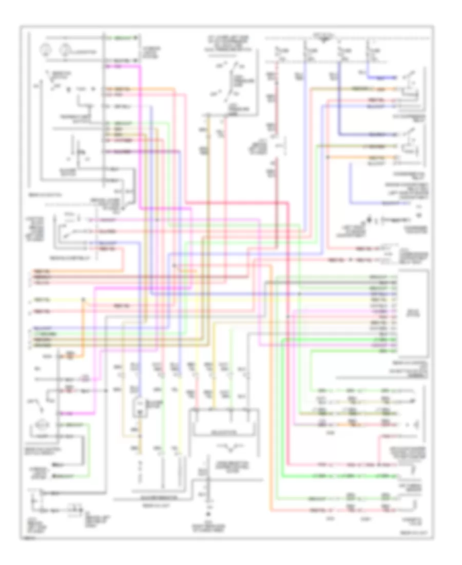 Automatic A C Wiring Diagram with Rear A C 2 of 2 for Mitsubishi Montero Limited 2002