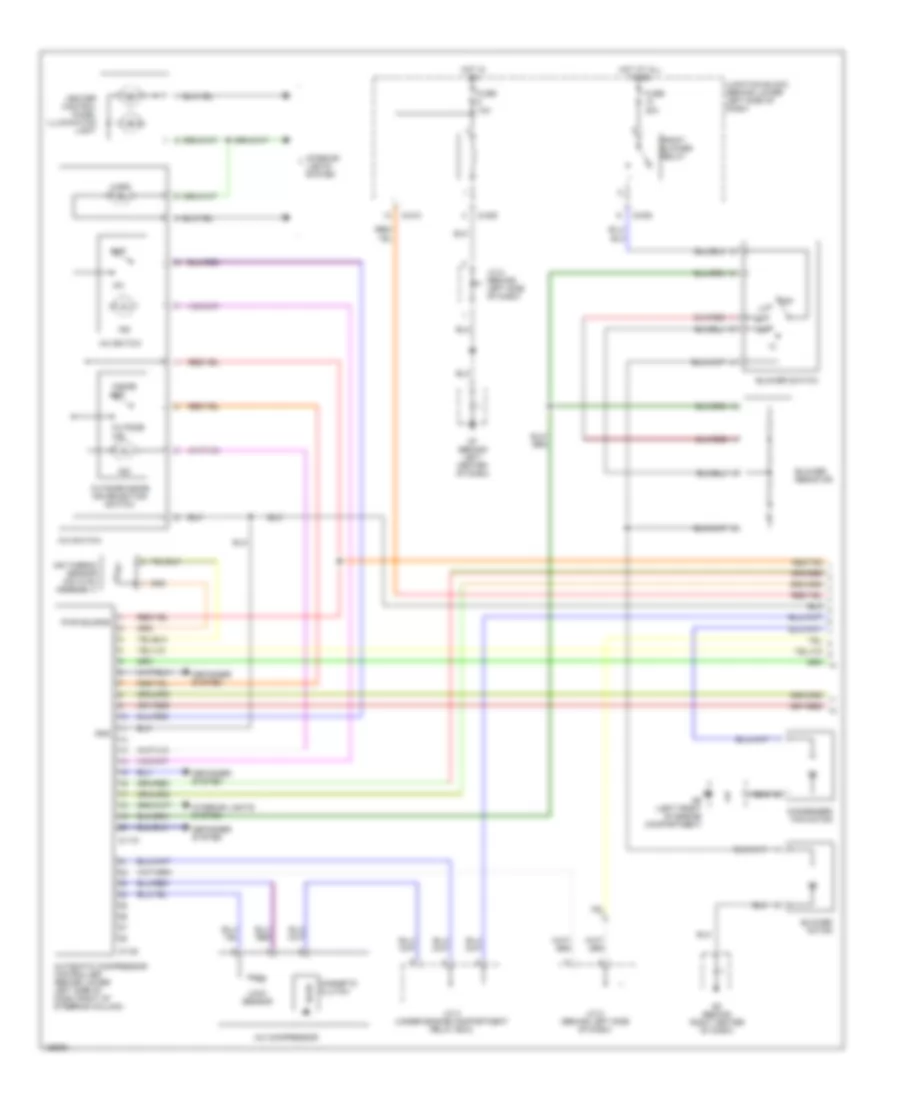 Manual A C Wiring Diagram without Rear Heater 1 of 2 for Mitsubishi Montero Limited 2002