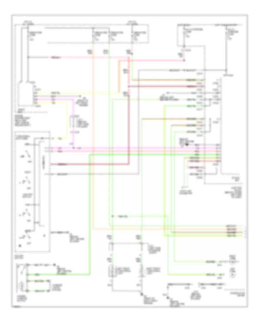 Exterior Lamps Wiring Diagram (1 of 2) for Mitsubishi Montero Limited 2002