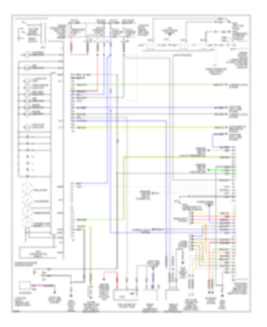 Instrument Cluster Wiring Diagram Up Level for Mitsubishi Diamante LS 1998