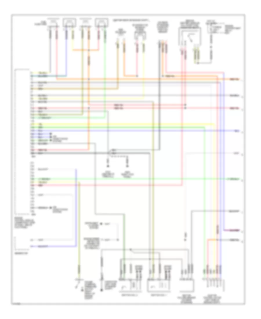 1.8L, Engine Performance Wiring Diagrams, with MT (1 of 3) for Mitsubishi Mirage DE 2001
