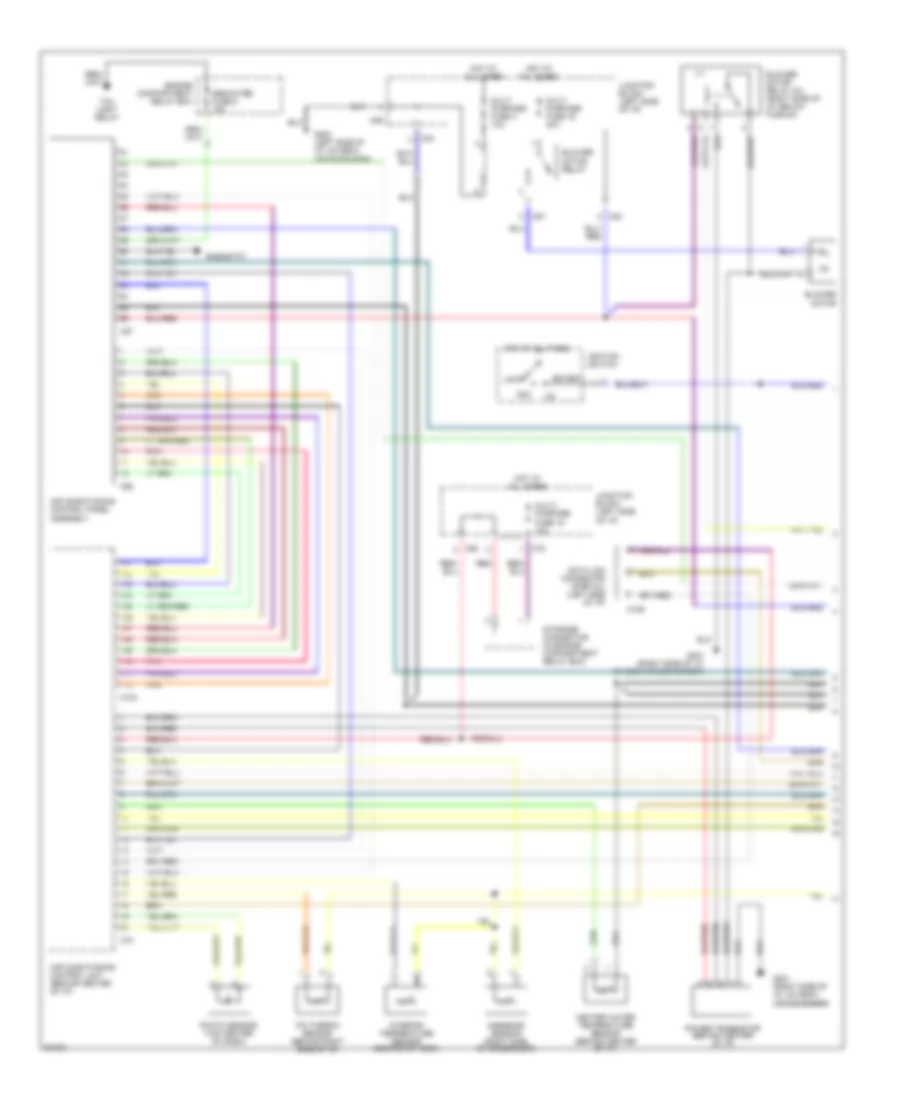3 0L DOHC Air Conditioning Wiring Diagrams 1 of 2 for Mitsubishi Diamante LS 1994