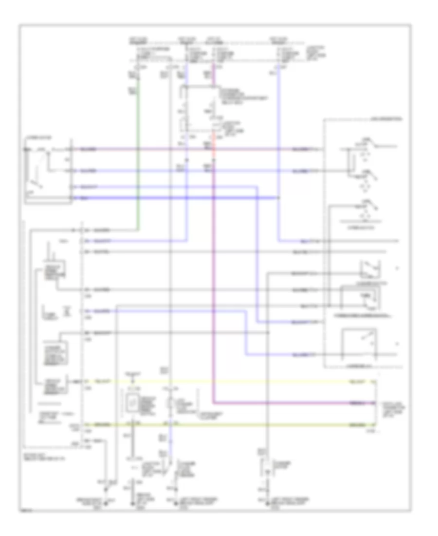 Front Wiper Washer Wiring Diagram for Mitsubishi Diamante LS 1994