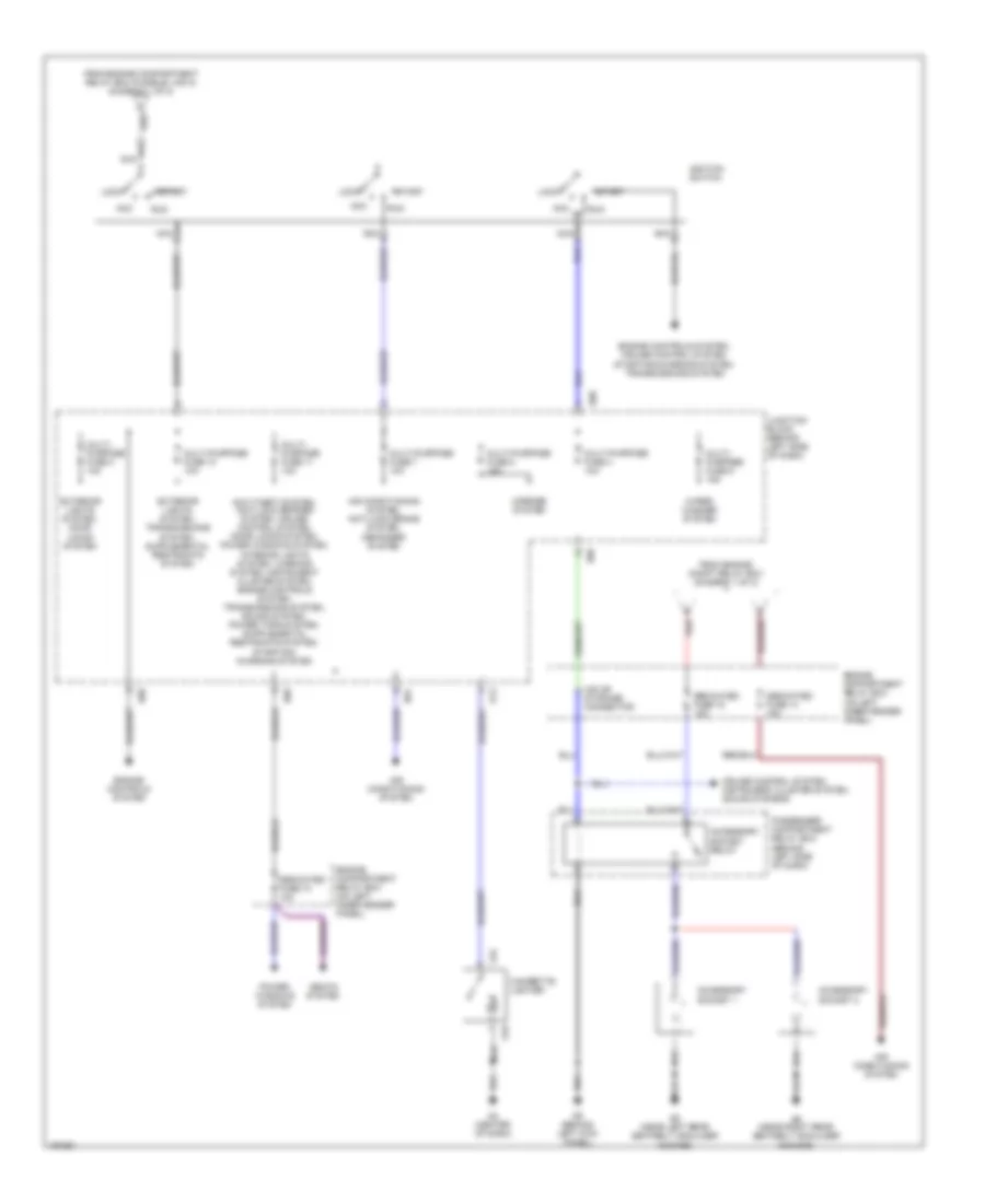 Power Distribution Wiring Diagram 2 of 2 for Mitsubishi Montero Sport ES 2002