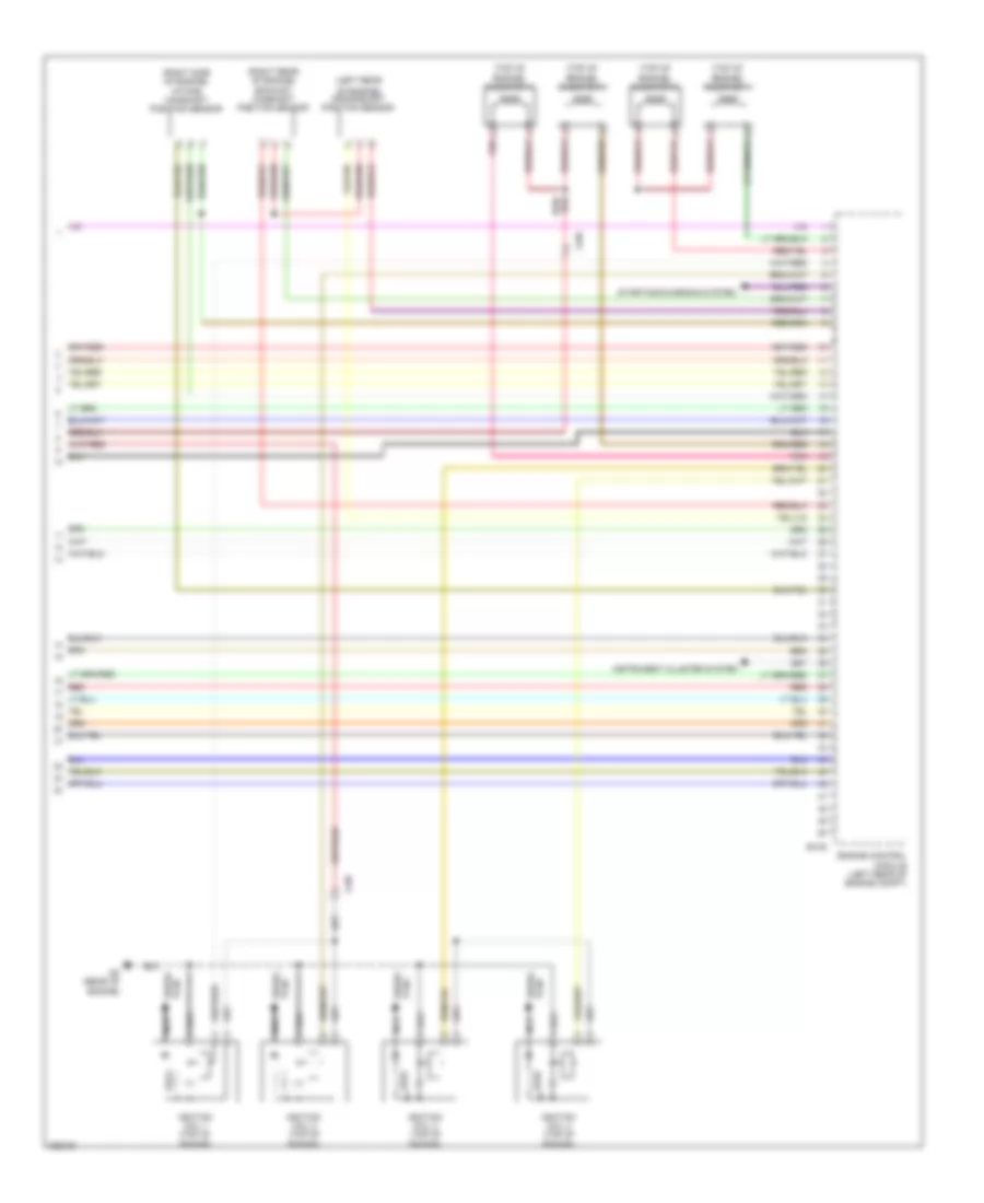 2.0L Turbo, Engine Performance Wiring Diagram, Except Evolution (4 of 4) for Mitsubishi Lancer GTS 2010